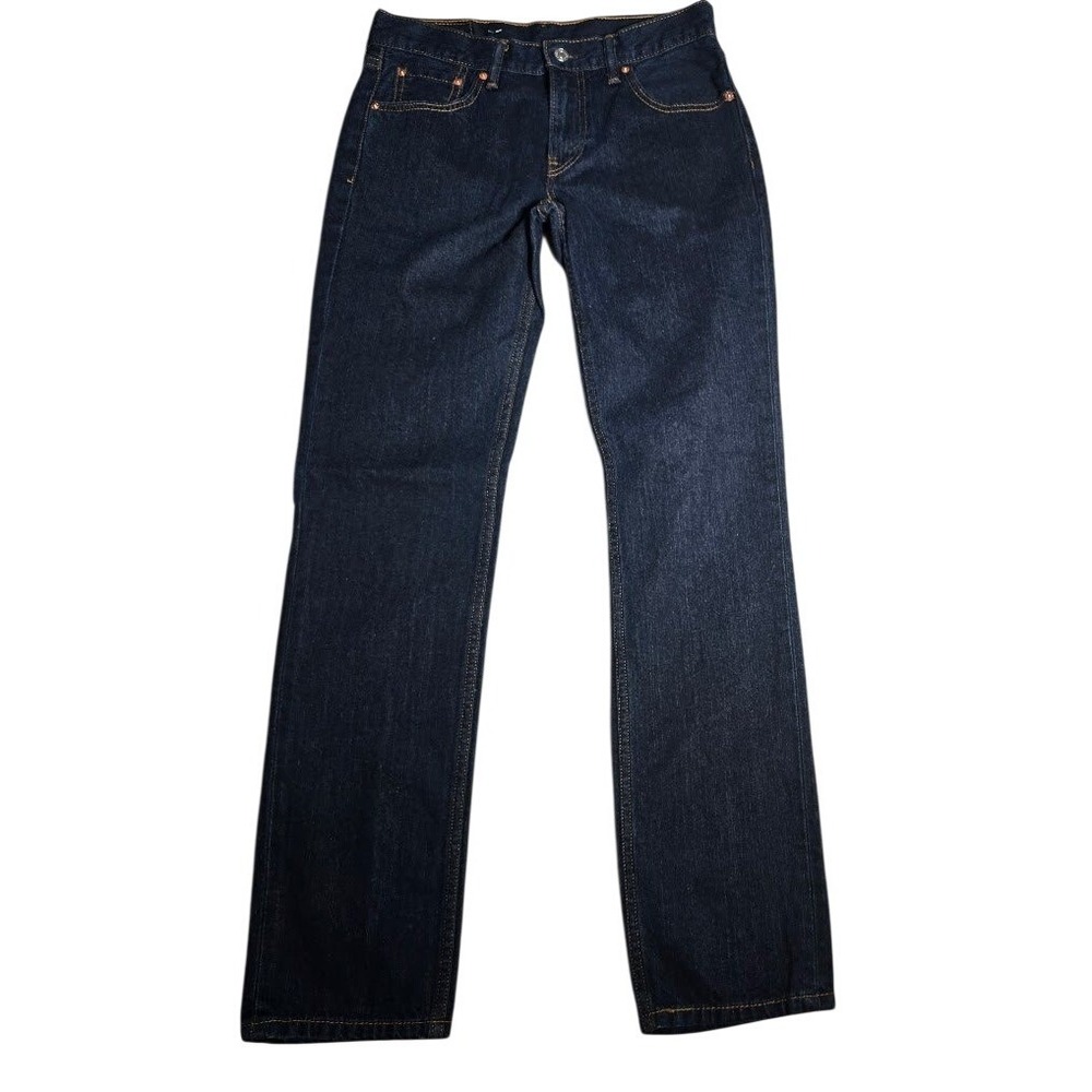 Levis 511 Slim Fit Dark Wash Indigo Denim Jeans Mens 30x32 100% Cotton